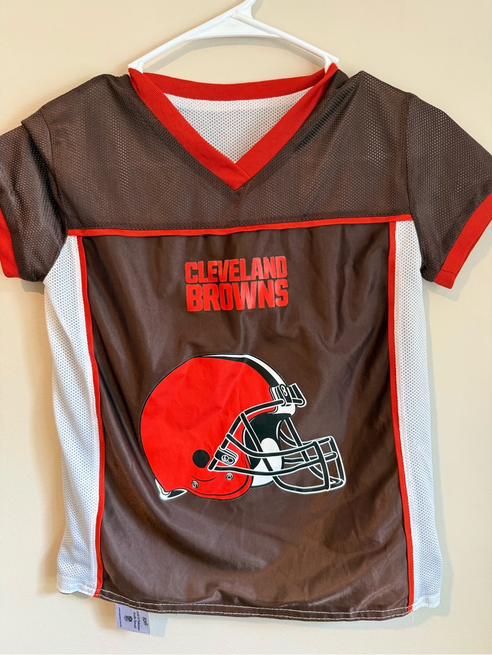 Cleveland Browns Kids Football Flag Jersey - Brown & Orange